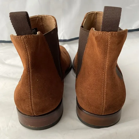 ALDO Brown Slip On Chelsea Ankle Suede Boots Men’s Size 9