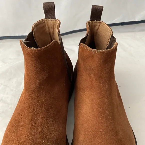 ALDO Brown Slip On Chelsea Ankle Suede Boots Men’s Size 9