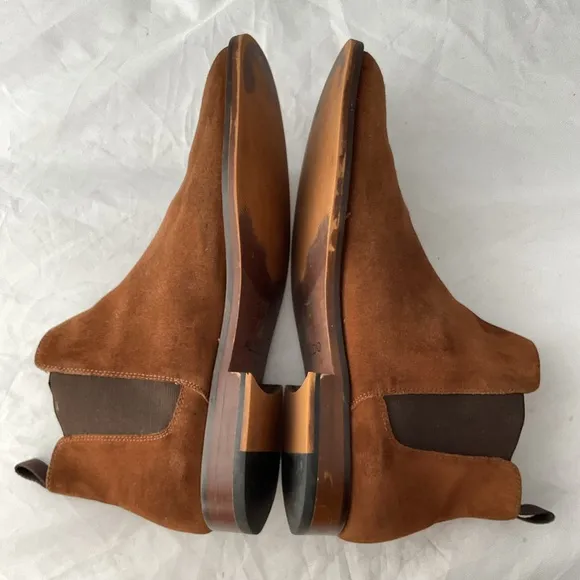 ALDO Brown Slip On Chelsea Ankle Suede Boots Men’s Size 9