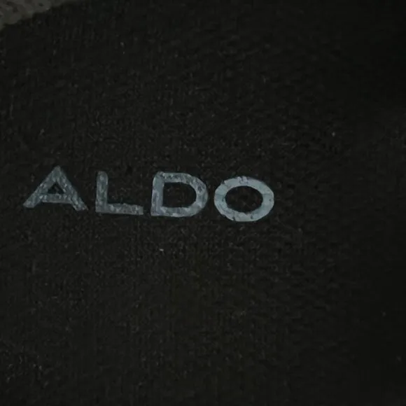 Aldo Mens Brown Leather Lace Up Boot Buckle Accent Wrap Size 11