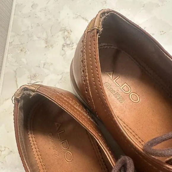 Aldo Mens Brown Dress Shoes