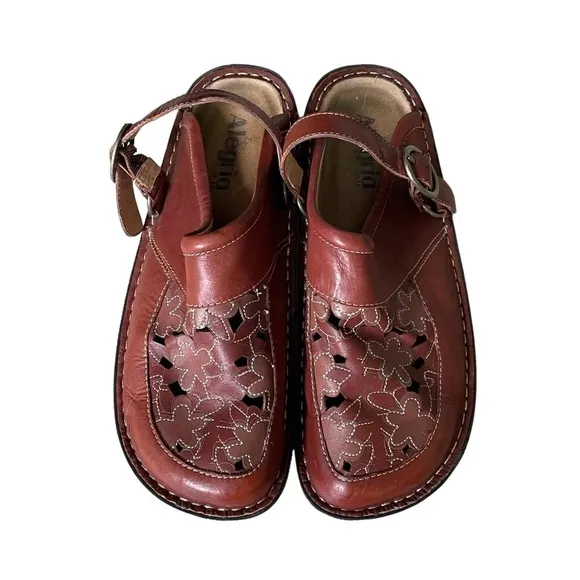 ALEGRIA by PG LITE Leather Sling Back Mule Orthopaedic Sandal Nursing Shoes 40