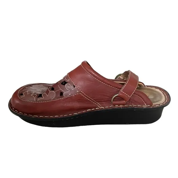 ALEGRIA by PG LITE Leather Sling Back Mule Orthopaedic Sandal Nursing Shoes 40