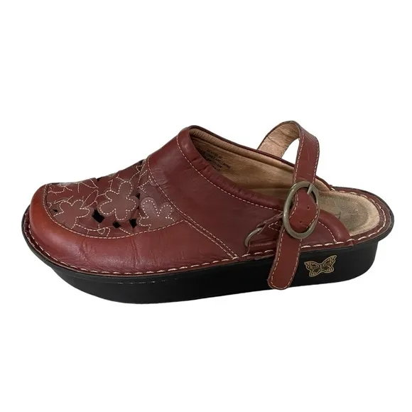 ALEGRIA by PG LITE Leather Sling Back Mule Orthopaedic Sandal Nursing Shoes 40