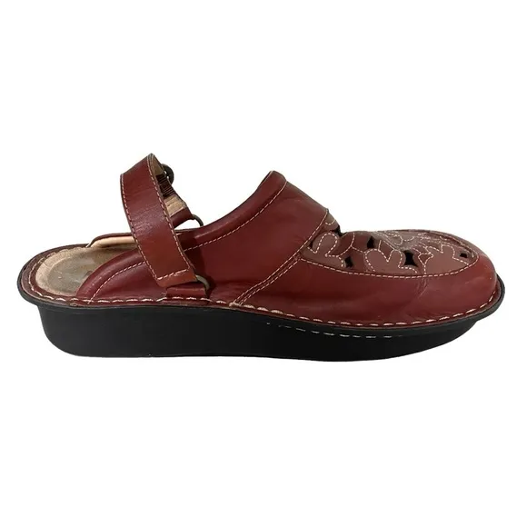 ALEGRIA by PG LITE Leather Sling Back Mule Orthopaedic Sandal Nursing Shoes 40