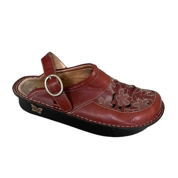 ALEGRIA by PG LITE Leather Sling Back Mule Orthopaedic Sandal Nursing Shoes 40