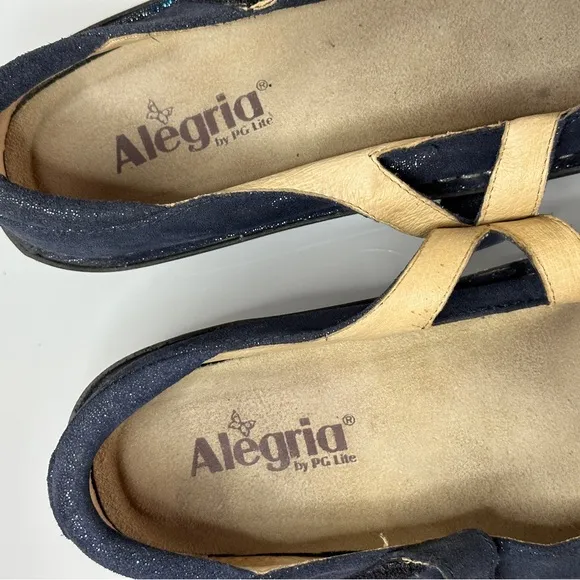 Alegria Dayna Sea Essence 37 Blue Sparkle Pro Nursing Shoe Day-250