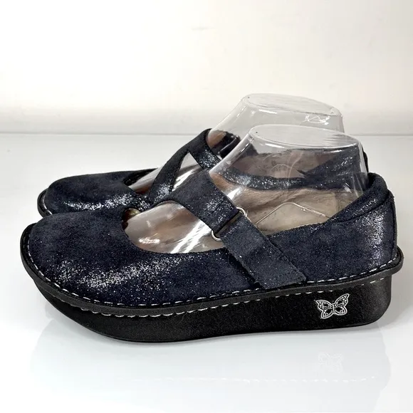 Alegria Dayna Sea Essence 37 Blue Sparkle Pro Nursing Shoe Day-250