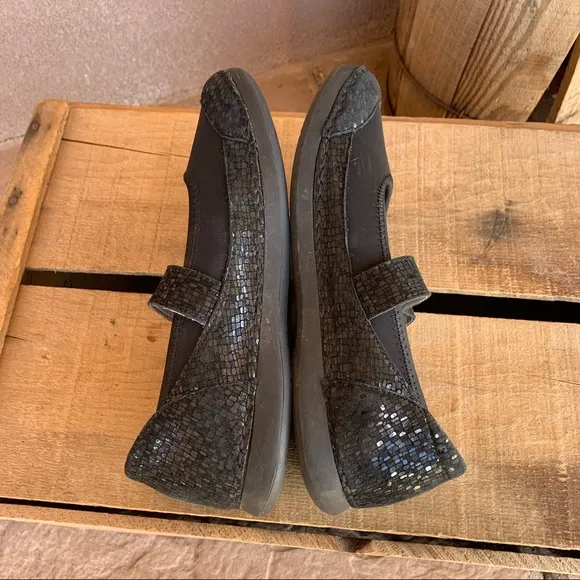 Alegria Gem Tile Me More Black Shoes