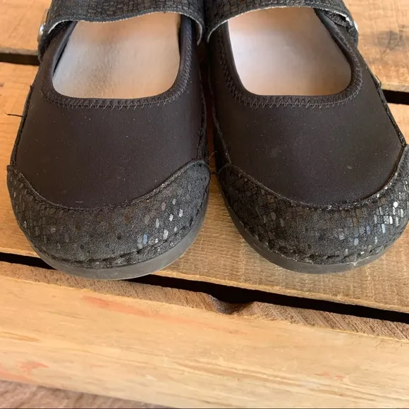 Alegria Gem Tile Me More Black Shoes