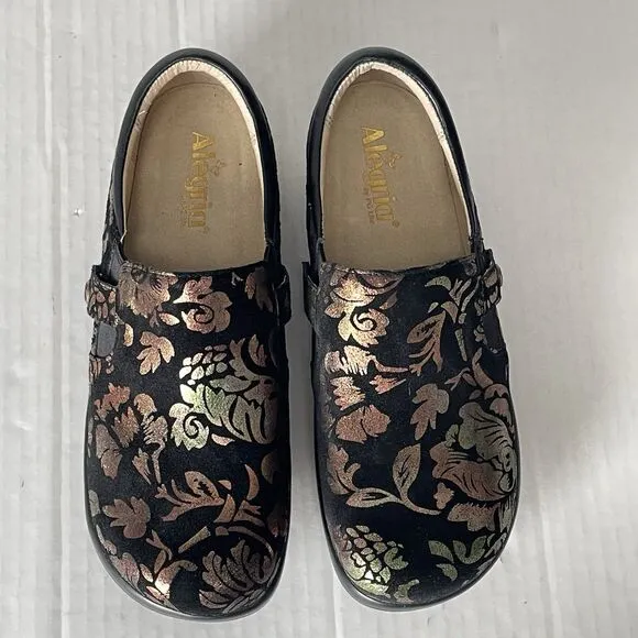 Alegria Kara Leather Clogs Comfort Walking Nursing Shoes Womens US 9 EU 39 XW