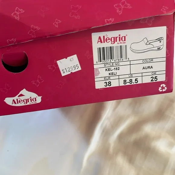 ALEGRIA LIGHTWEIGHT KELI MULTICOLOR SHIMMERY SHOES.  A LITTLE BLING!  NE…