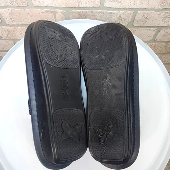 ALEGRIA Paloma Mary Jane Embossed Leather Nursing Shoes Size 11-11.5/42