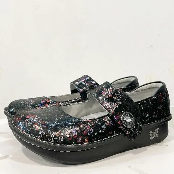 Alegria Paloma PAL-7807 Lucidity Mary Jane Leather Shoes Women 40/ 9.5-10 Multi