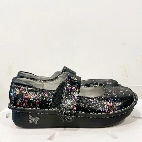 Alegria Paloma PAL-7807 Lucidity Mary Jane Leather Shoes Women 40/ 9.5-10 Multi