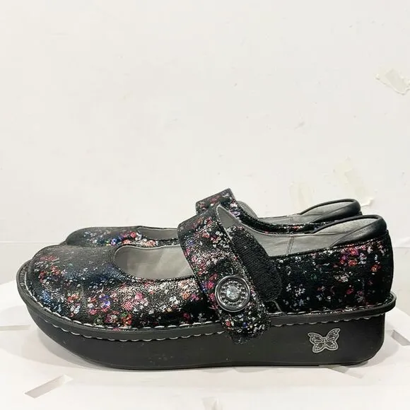 Alegria Paloma PAL-7807 Lucidity Mary Jane Leather Shoes Women 40/ 9.5-10 Multi