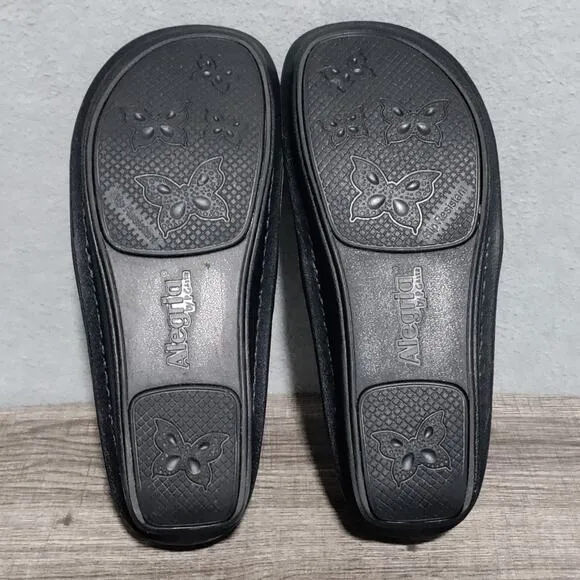 Alegria Size 39 US 9 Debra Score Black DEB-7702 Slip On Clog Nursing Shoes