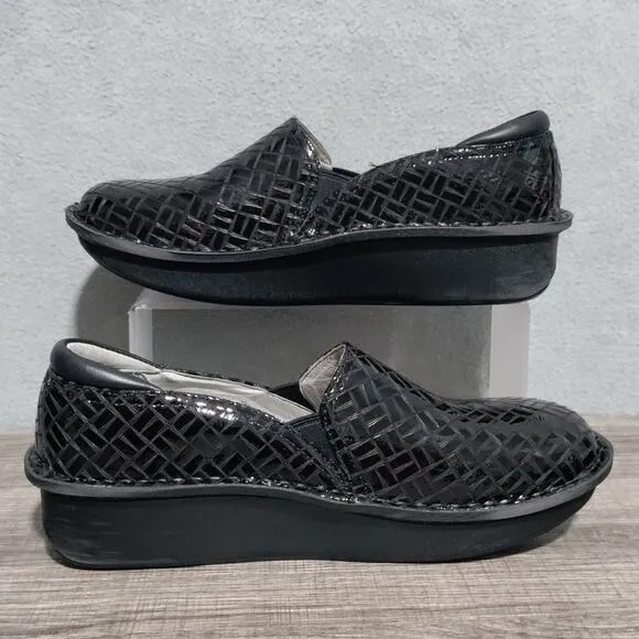 Alegria Size 39 US 9 Debra Score Black DEB-7702 Slip On Clog Nursing Shoes