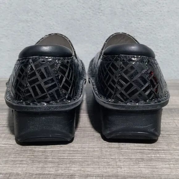 Alegria Size 39 US 9 Debra Score Black DEB-7702 Slip On Clog Nursing Shoes