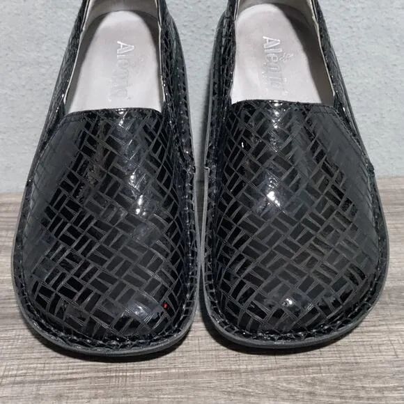 Alegria Size 39 US 9 Debra Score Black DEB-7702 Slip On Clog Nursing Shoes