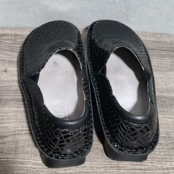 Alegria Size 39 US 9 Debra Score Black DEB-7702 Slip On Clog Nursing Shoes