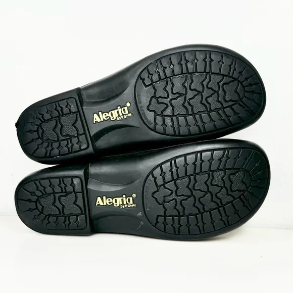 Alegria Taylor Iguana Sheen Leather Loafer Clog Shoes