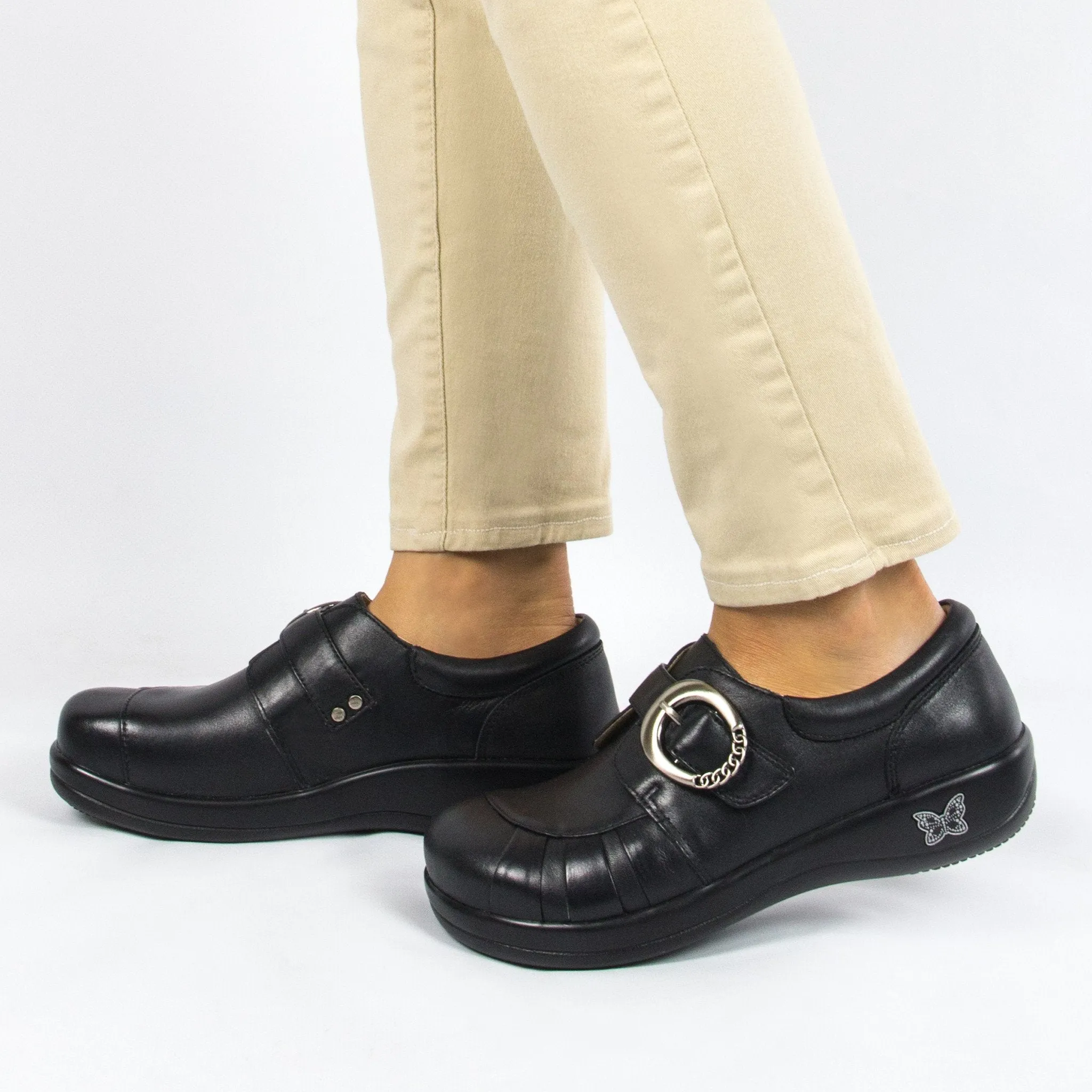 Alegria women's Khloe Black Nappa Professional Shoe KHL-601
