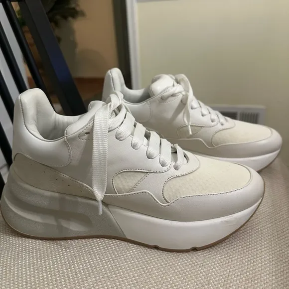 Alexander McQueen White Sneakers men’s 7.5