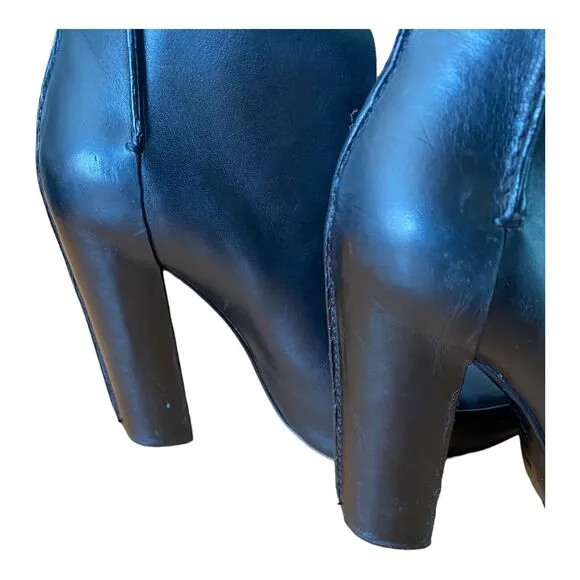 Alexander Wang Size 8.5/39 Black Leather Kim Runway Hills Ankle Boots