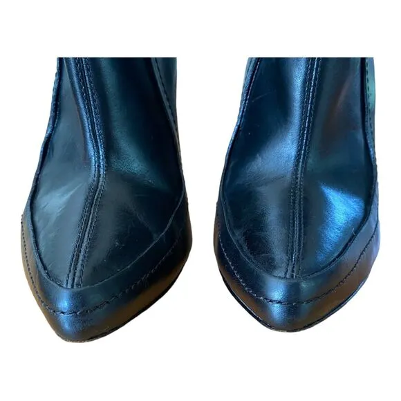 Alexander Wang Size 8.5/39 Black Leather Kim Runway Hills Ankle Boots