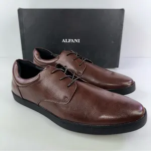Alfani Men’s Elston Lace-Up Oxford Sneakers Shoes, Chocolate Size 13