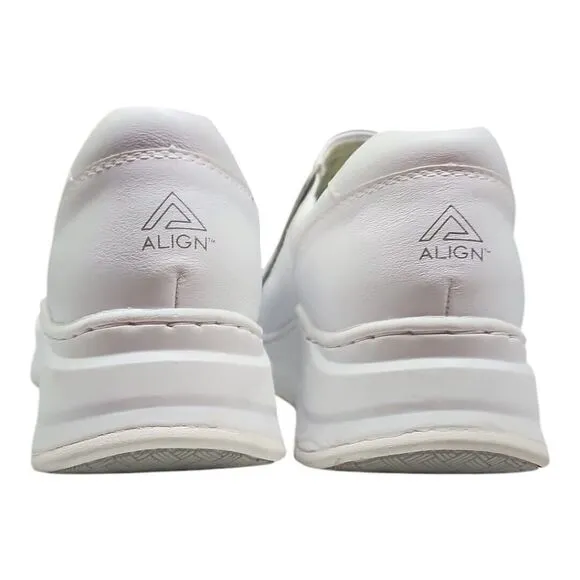 Align By Nurse Mates Indya Slip Resistant Nursing Clog White Leather Size 8 1/2M