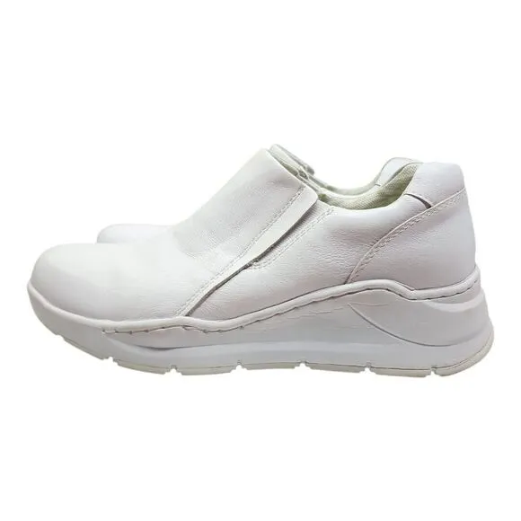 Align By Nurse Mates Indya Slip Resistant Nursing Clog White Leather Size 8 1/2M