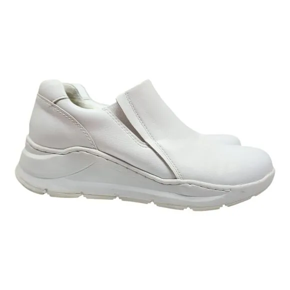 Align By Nurse Mates Indya Slip Resistant Nursing Clog White Leather Size 8 1/2M