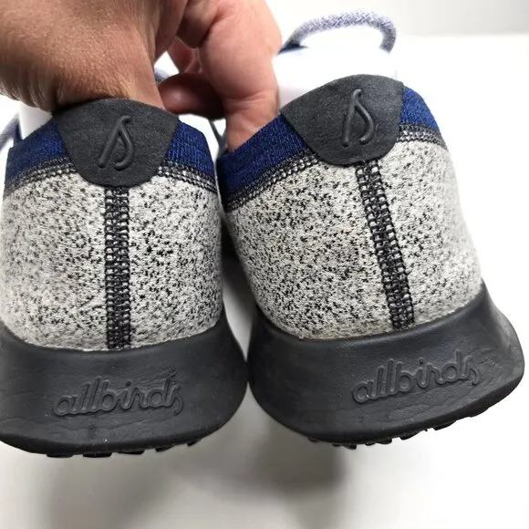 Allbirds Men's Mizzle Merino Wool Sneakers in Gray and Blue