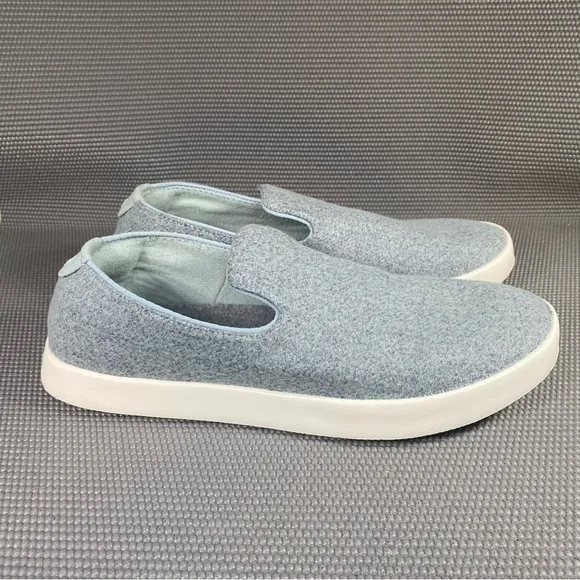 Allbirds Men’s Wool Loungers Slip-On Sneakers Size 11 Gray White