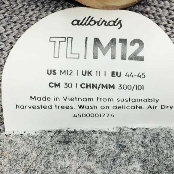 Allbirds Tree Loungers mens slip on sneakers 12