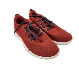 Allbirds Women's Wool Runners Lace Up Shoes Sneakers In Mizzle Red Size 7