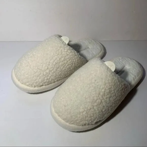Allbirds Wool Dweller Slippers Womens Size W8 Cream Slip On Round Toe Relaxing
