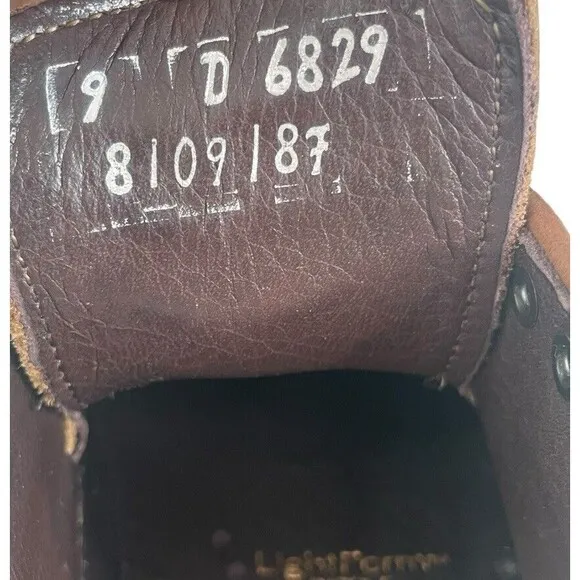 Allen Edmonds 6829 Men's Size 9D Dress Shoes Brown Pebble Leather Wingtip Oxford