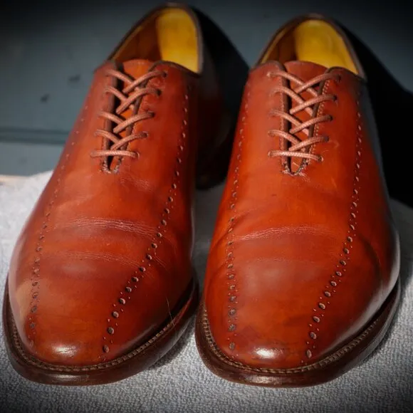 Allen Edmonds 9.5-D Chili Hastings Wholecut Mens Dress Shoes