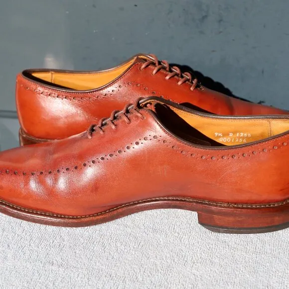 Allen Edmonds 9.5-D Chili Hastings Wholecut Mens Dress Shoes