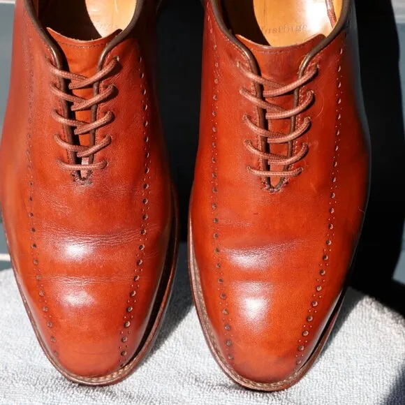 Allen Edmonds 9.5-D Chili Hastings Wholecut Mens Dress Shoes