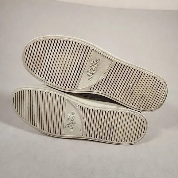 Allen Edmonds &quot;OLIVER&quot; Men's Slip-On Stretch Lace Sneakers 14 D White‎ *READ