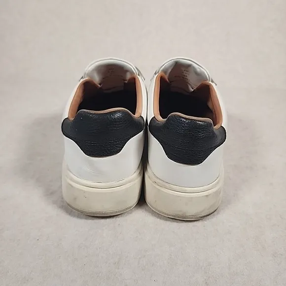 Allen Edmonds &quot;OLIVER&quot; Men's Slip-On Stretch Lace Sneakers 14 D White‎ *READ