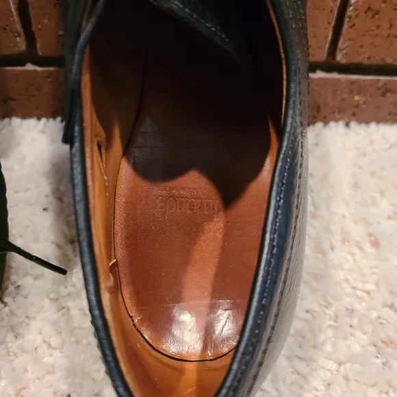 Allen Edmonds Becker Black Cap-Toe Oxford Lace-Up Dress Shoes Size 9 D