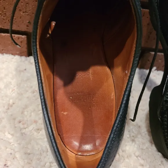 Allen Edmonds Becker Black Cap-Toe Oxford Lace-Up Dress Shoes Size 9 D