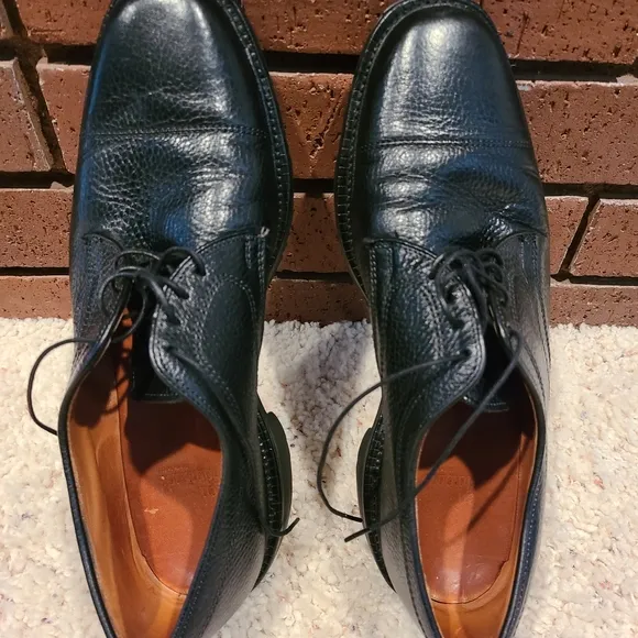 Allen Edmonds Becker Black Cap-Toe Oxford Lace-Up Dress Shoes Size 9 D