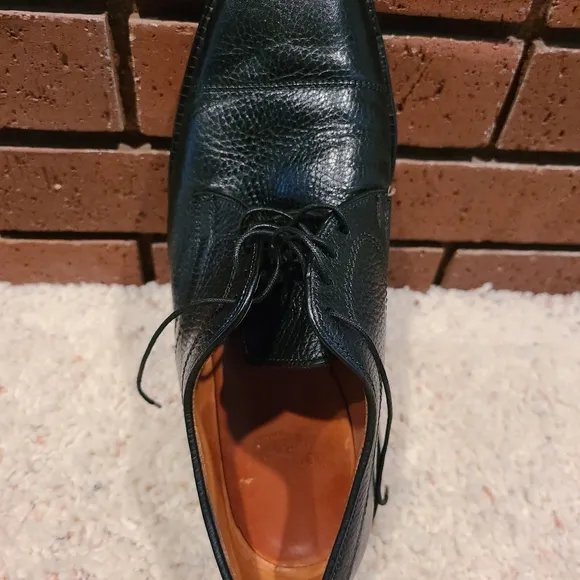 Allen Edmonds Becker Black Cap-Toe Oxford Lace-Up Dress Shoes Size 9 D