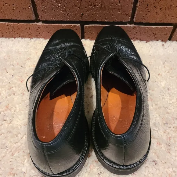 Allen Edmonds Becker Black Cap-Toe Oxford Lace-Up Dress Shoes Size 9 D